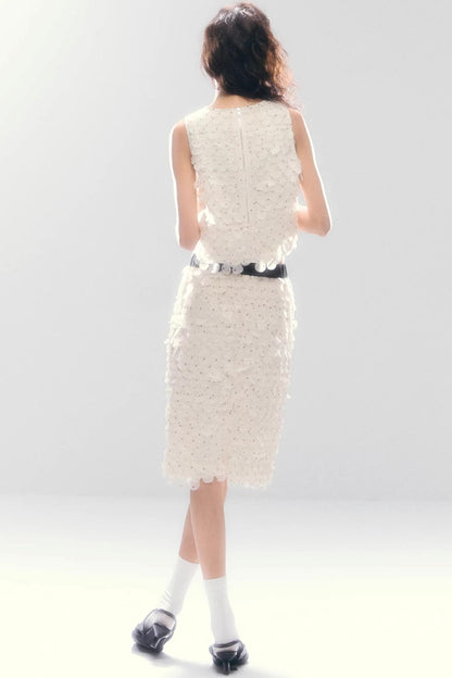 French Polka Dot Chiffon Matching Set