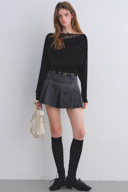 Love Asgony Off-Shoulder Top set-Up