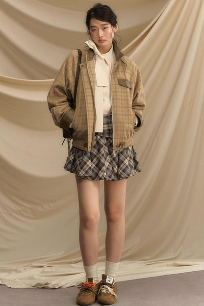 Vintage Bow Strap Striped Shirt