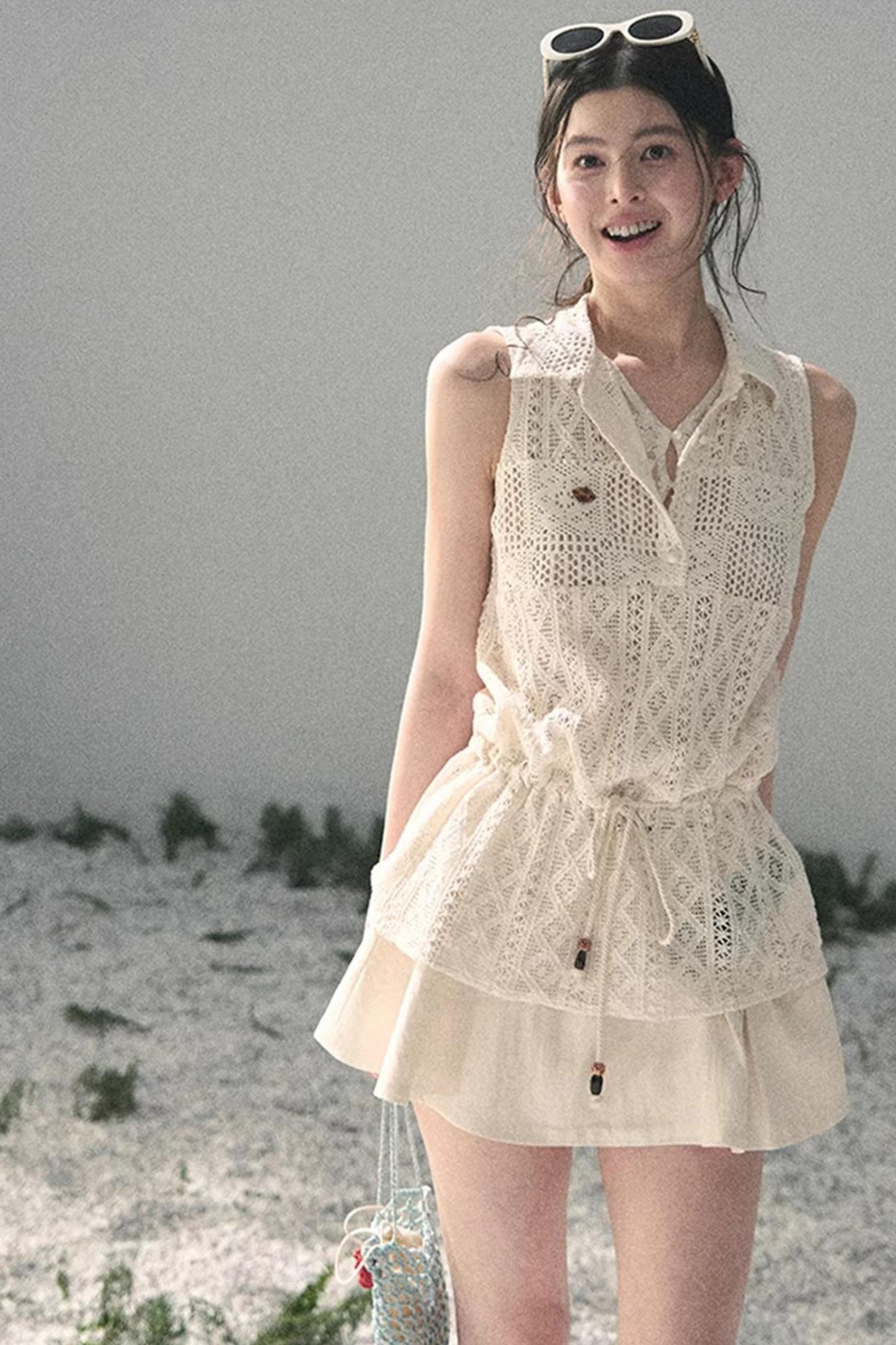 Lace Hollow-Out Summer Top