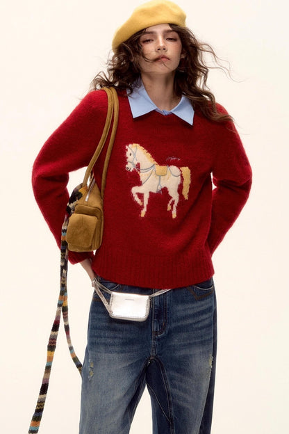 Lucky Pony Wool Sweater
