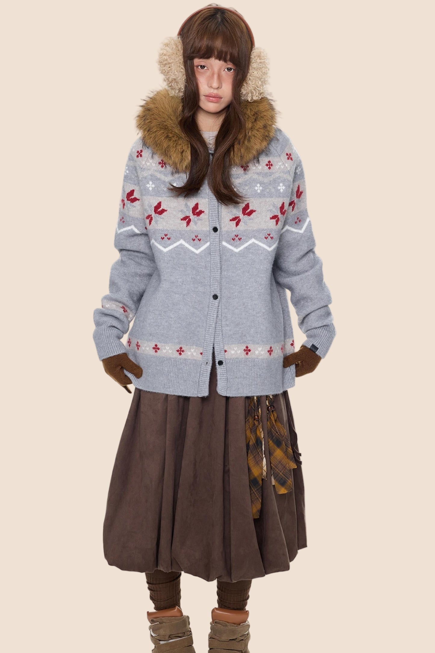 Fair Isle Sweater Jacket