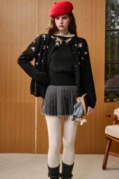 Wool Handmade Embroidered Sweater