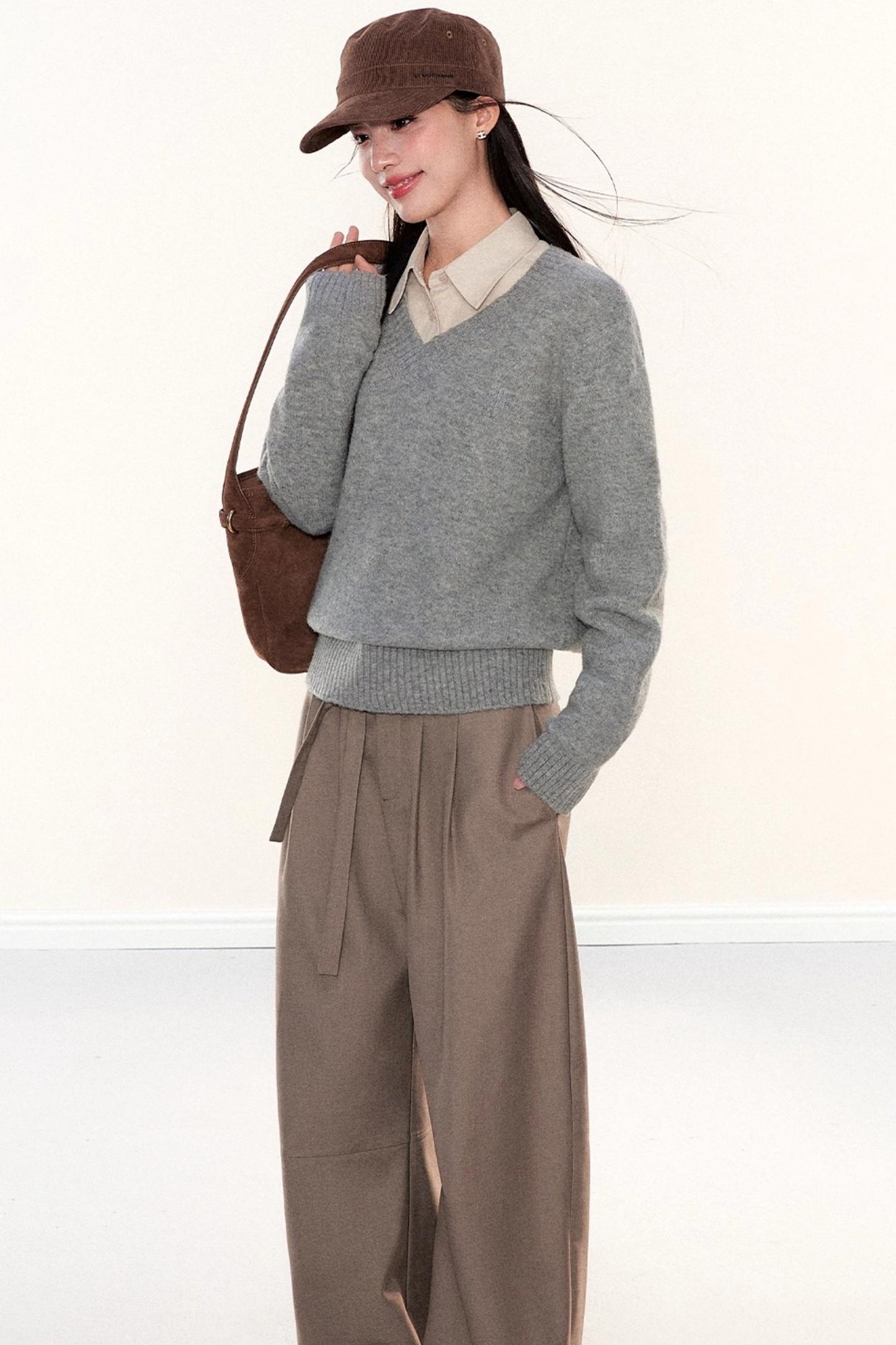 Soft Knit V-Neck Sweater