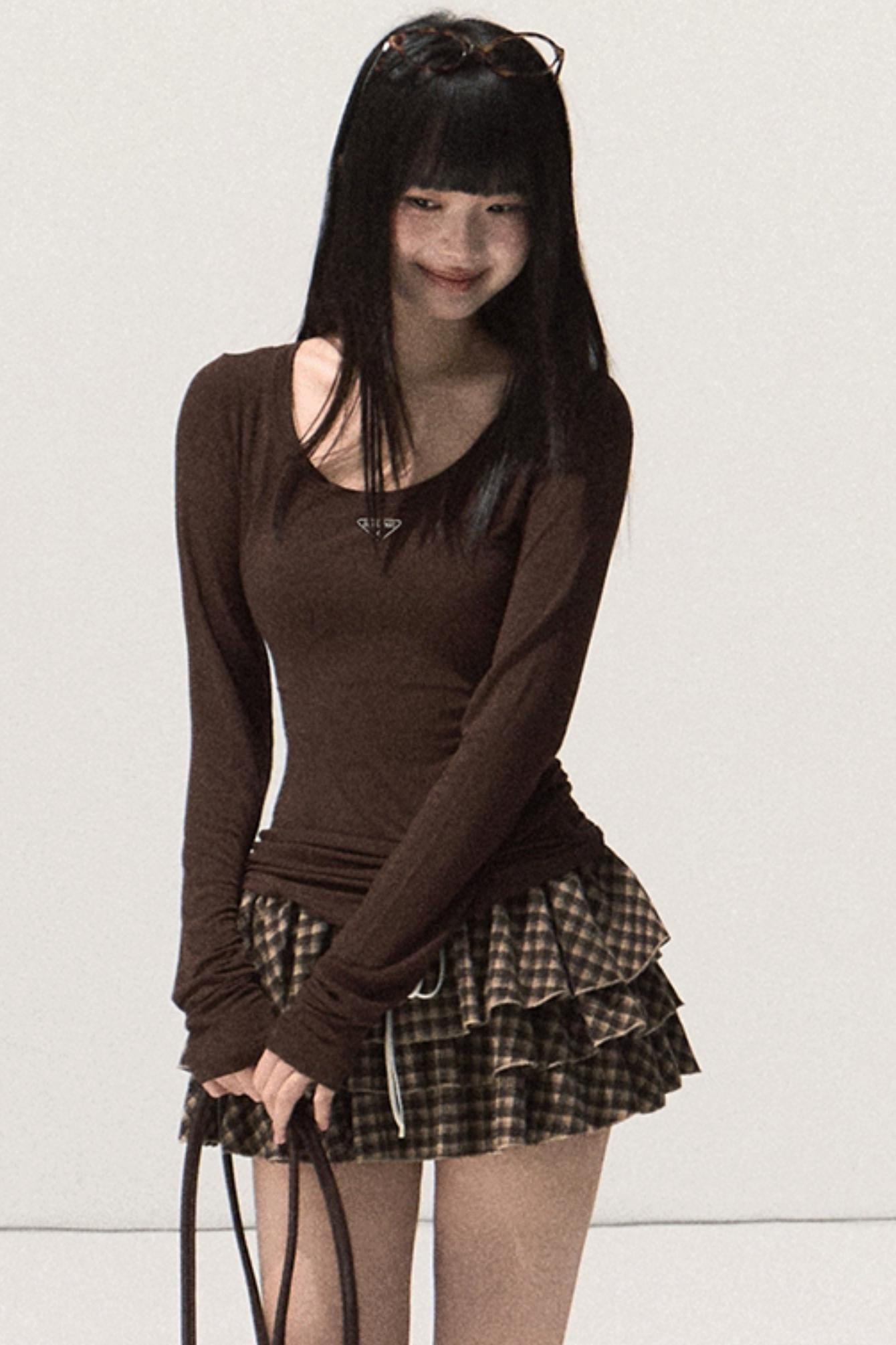 Skin Emotion Wool Knitted Top