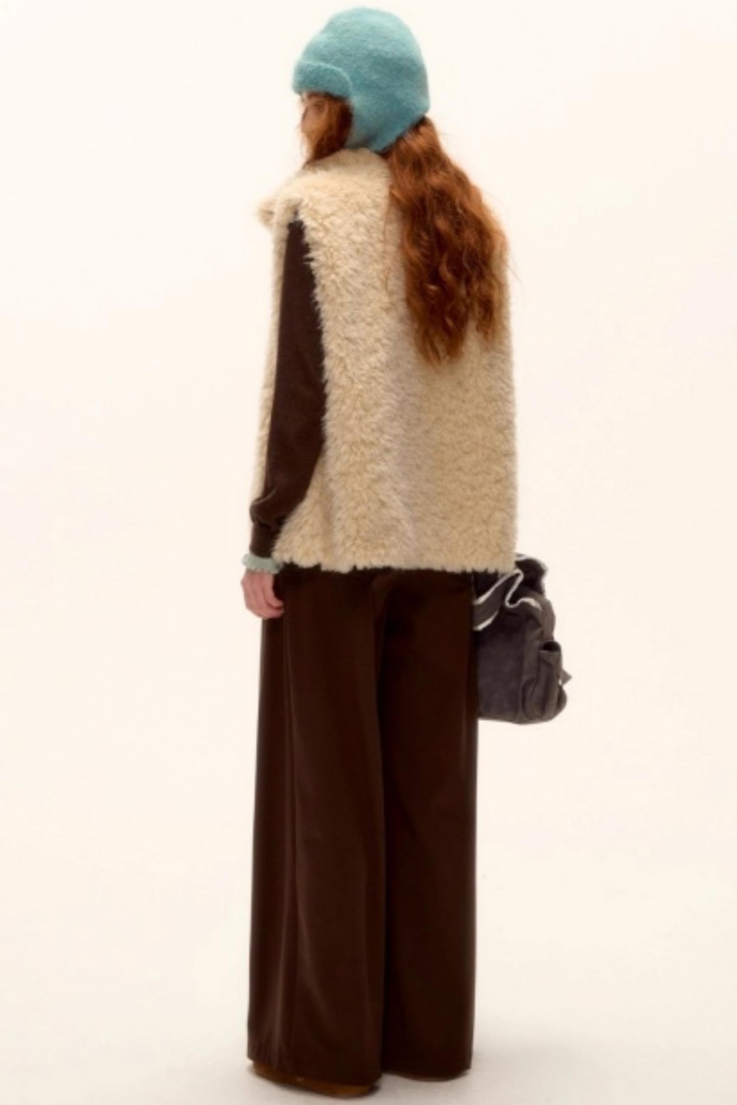 Blue Check Reversible Plaid Vest