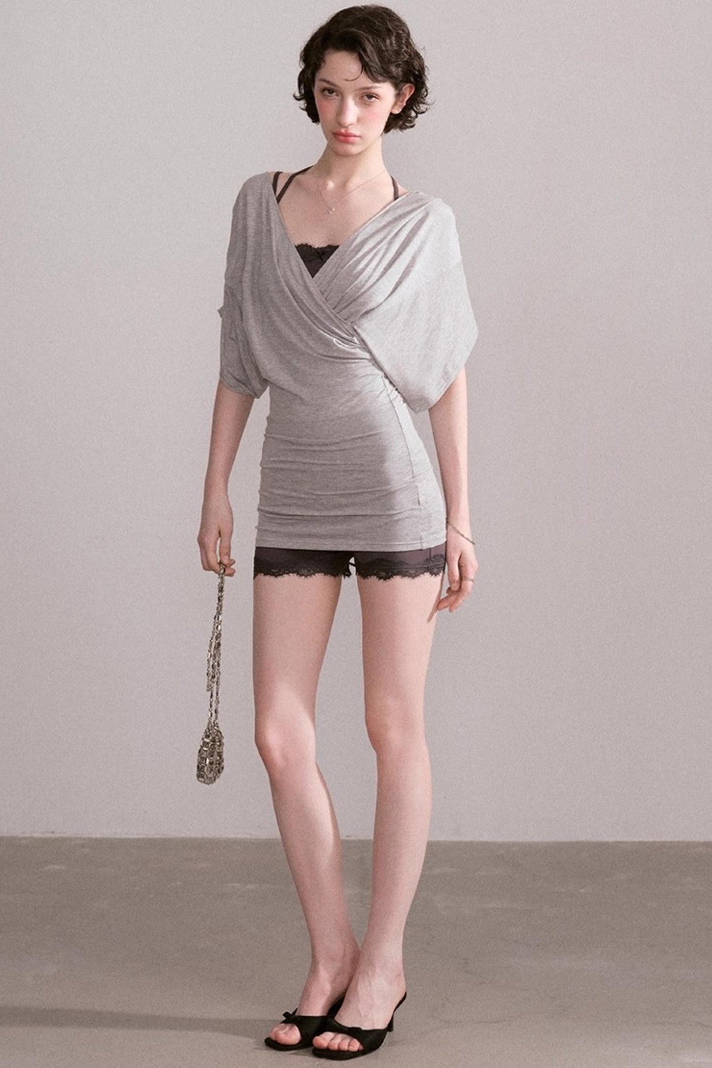 Lace V-Neck Sports Set-Up