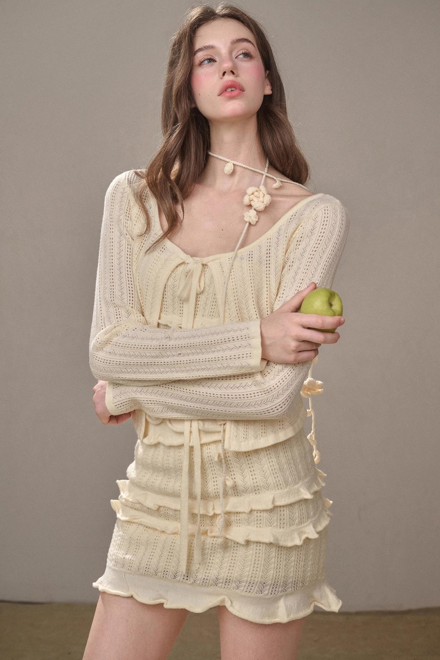 Sweet Lace Knit Set-Up