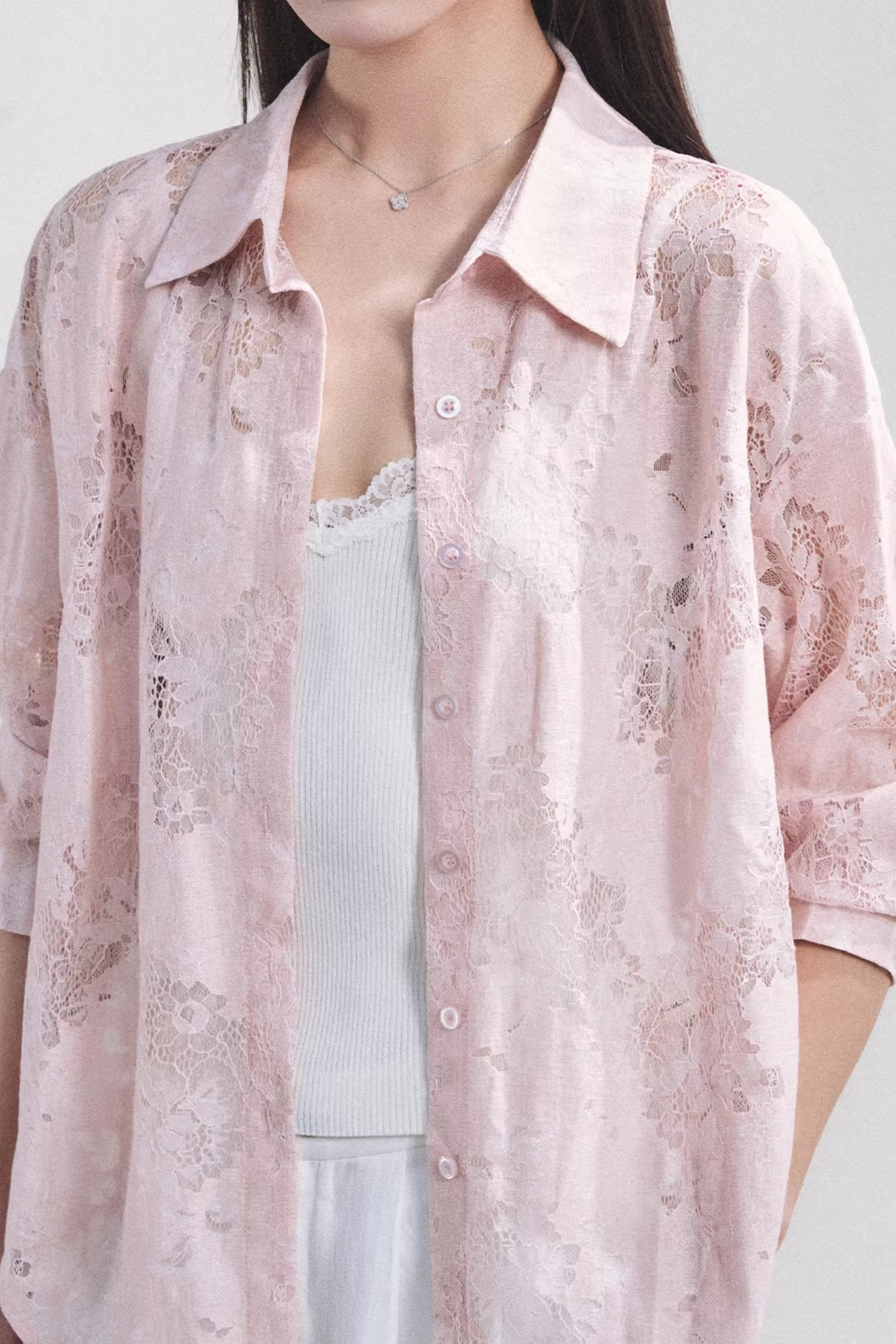 French Love Lace Shirt