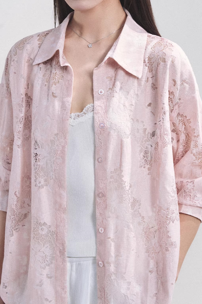 French Love Lace Shirt