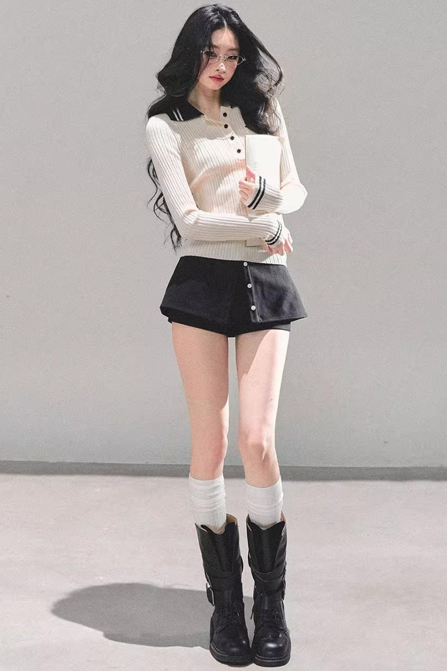 American Knit Polo Sweater