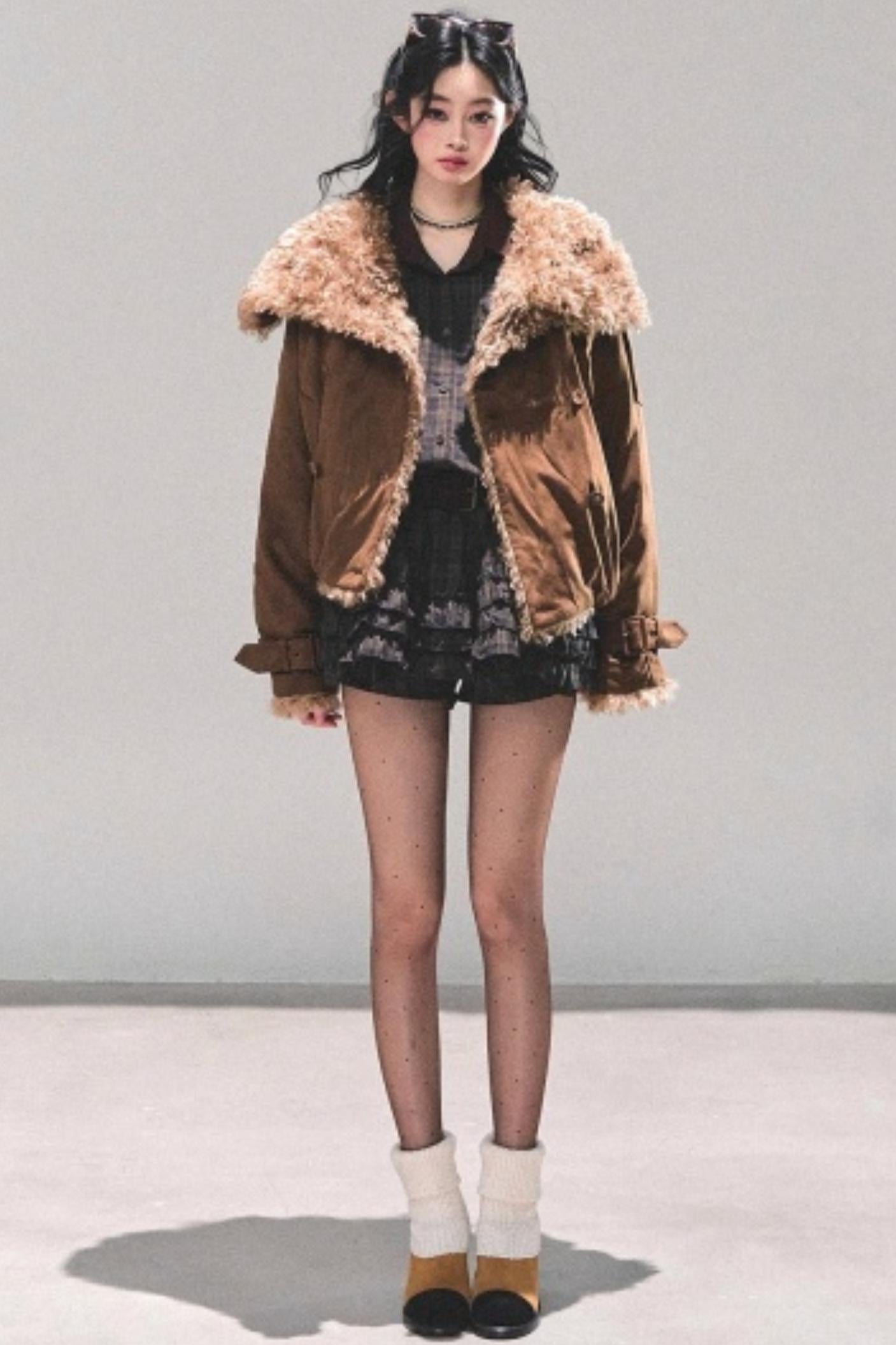 Sunset Trajectory Plaid Dress Set