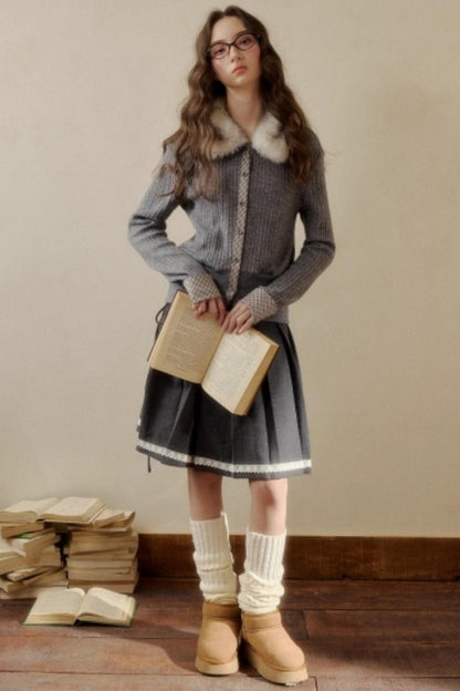 Retro Reindeer Plaid Sweater