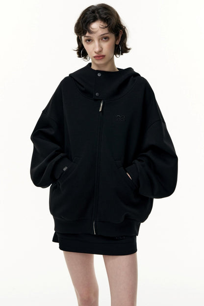 Tea Layer Hooded Cardigan Coat