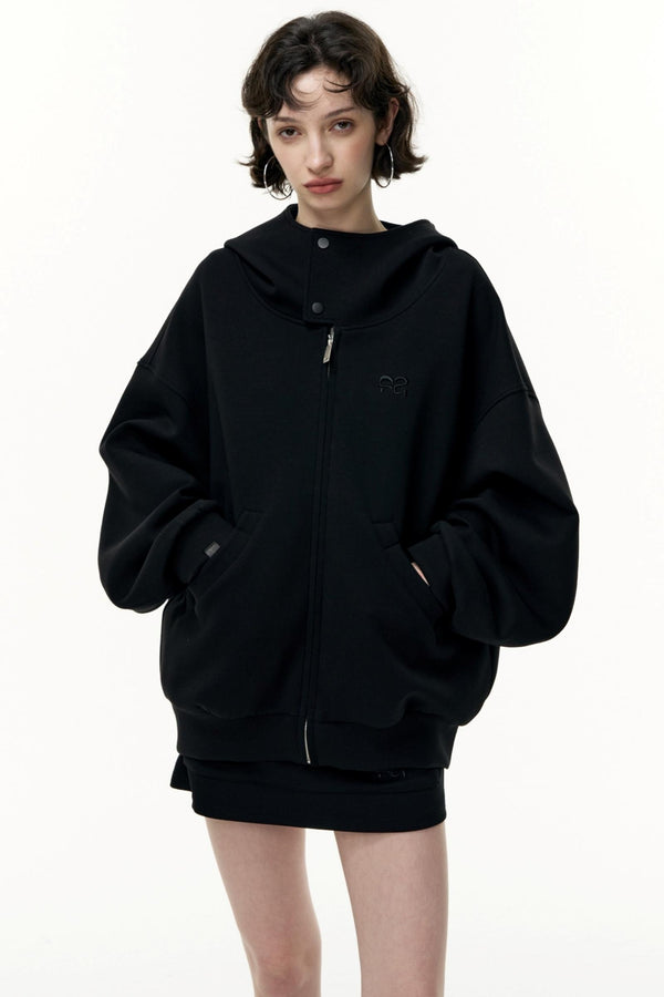 Tea Layer Hooded Cardigan Coat