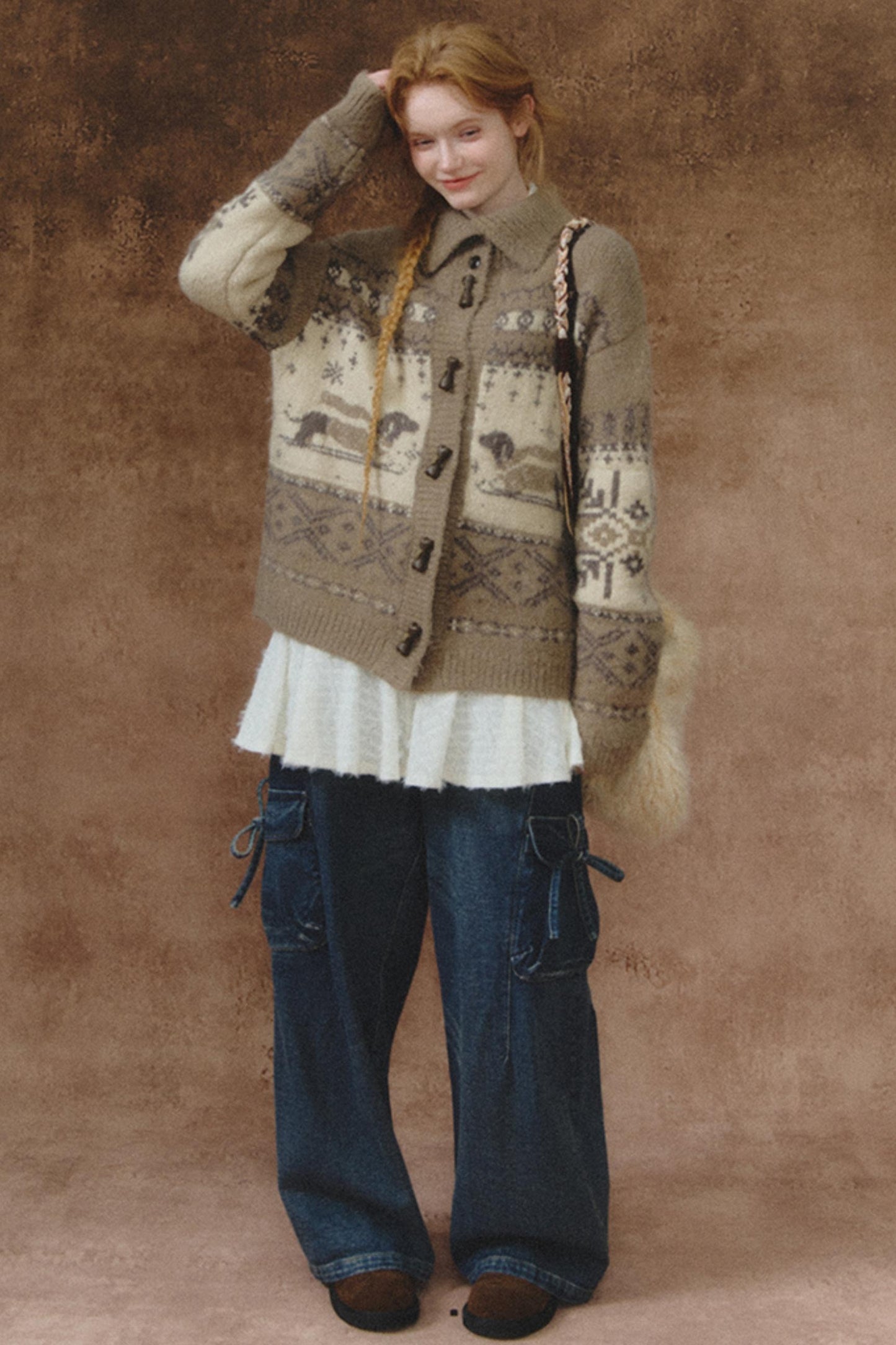 Vintage Lapel Cardigan