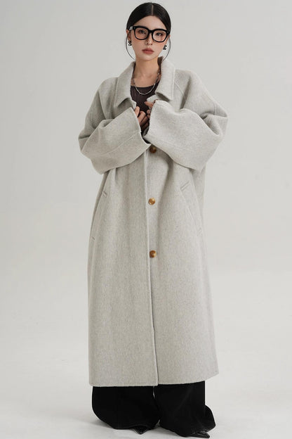 Temperament Wool Reversible Long Coat