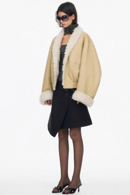 Irregular Toggle Button Skirt