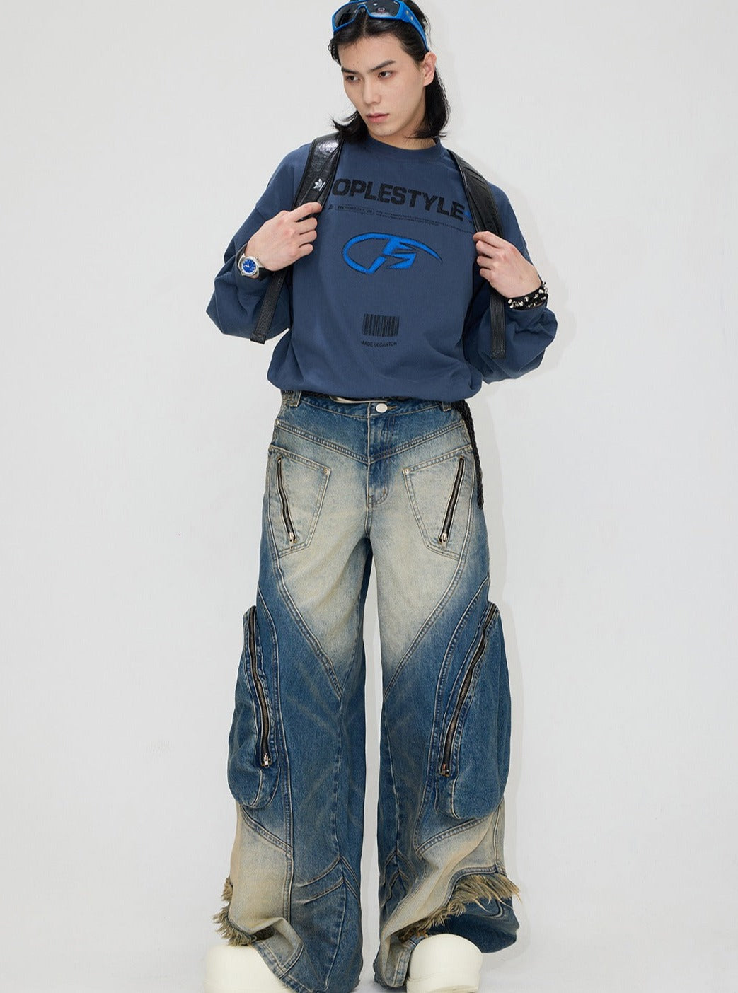 Cargo jeans pants