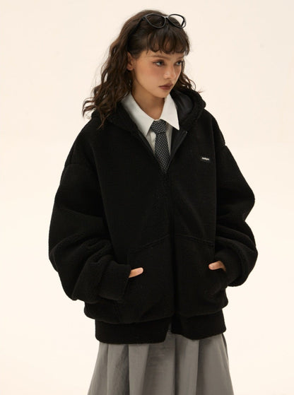 Vintage thickened fleece jacket