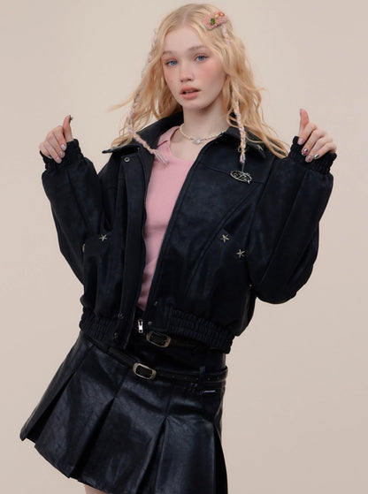 American PU leather jacket