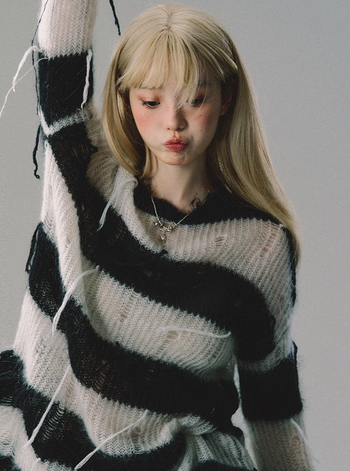 Stripes Versatile Loose Sweater