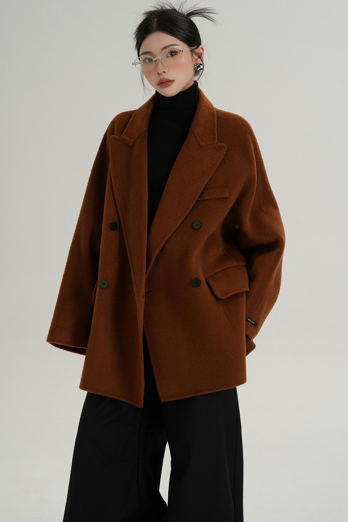 Woolen Elegance Long Coat