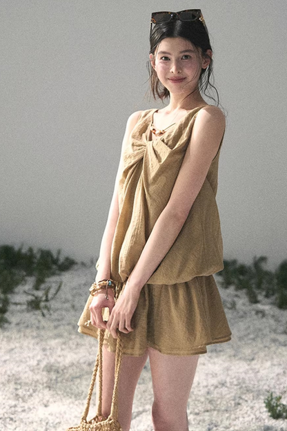 Sweet V-Neck Summer Dress