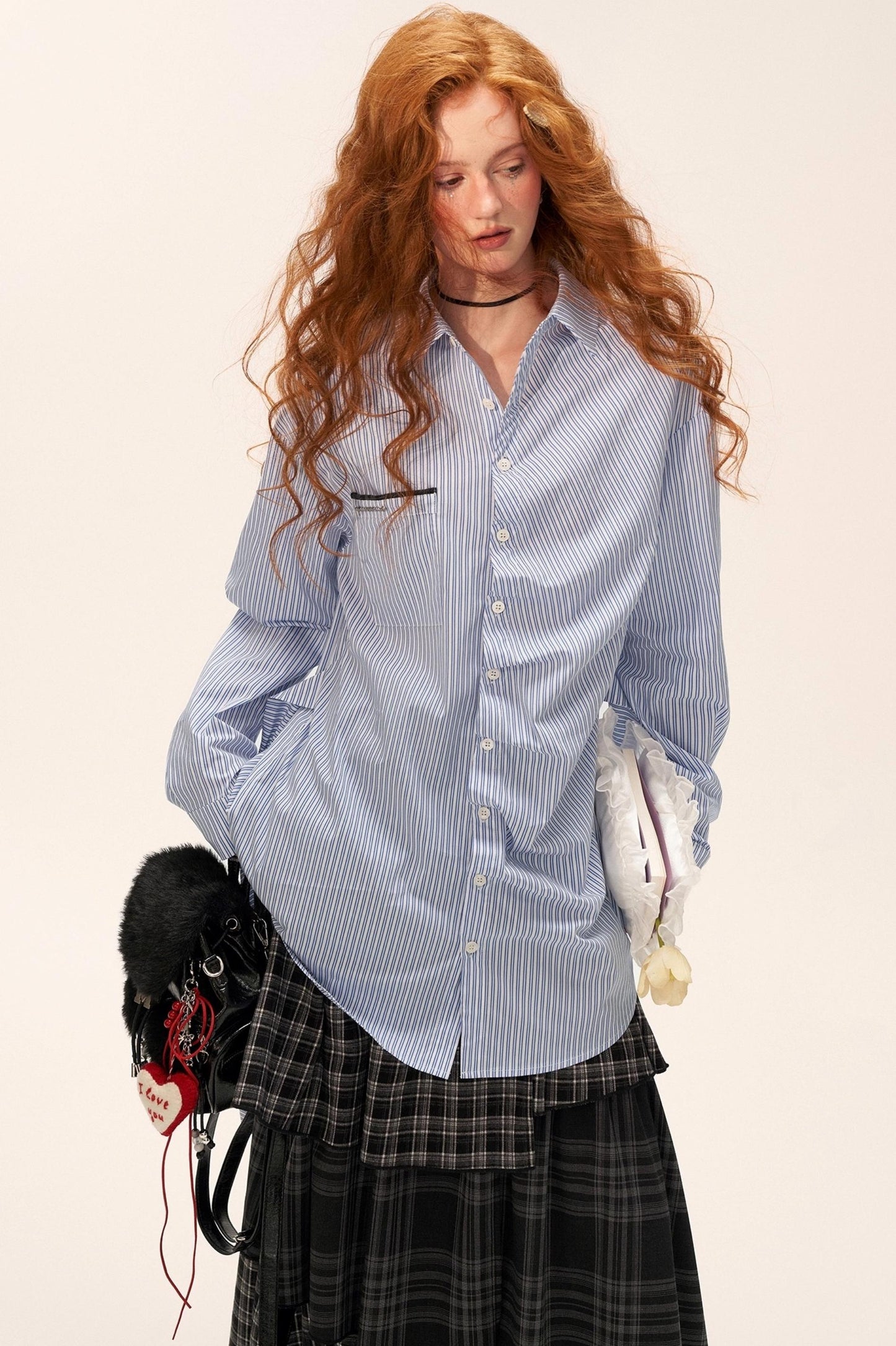 Long Striped Long Sleeve Shirt