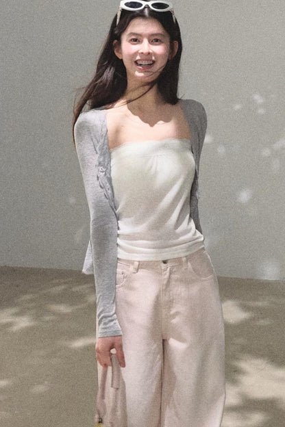 Linen Lace Off-Shoulder Top