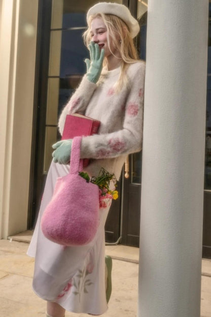 Milky Way Wool Sweater & Skirt Set-Up