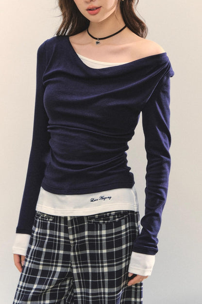 Swing Slim Fit Patchwork T-Shirt