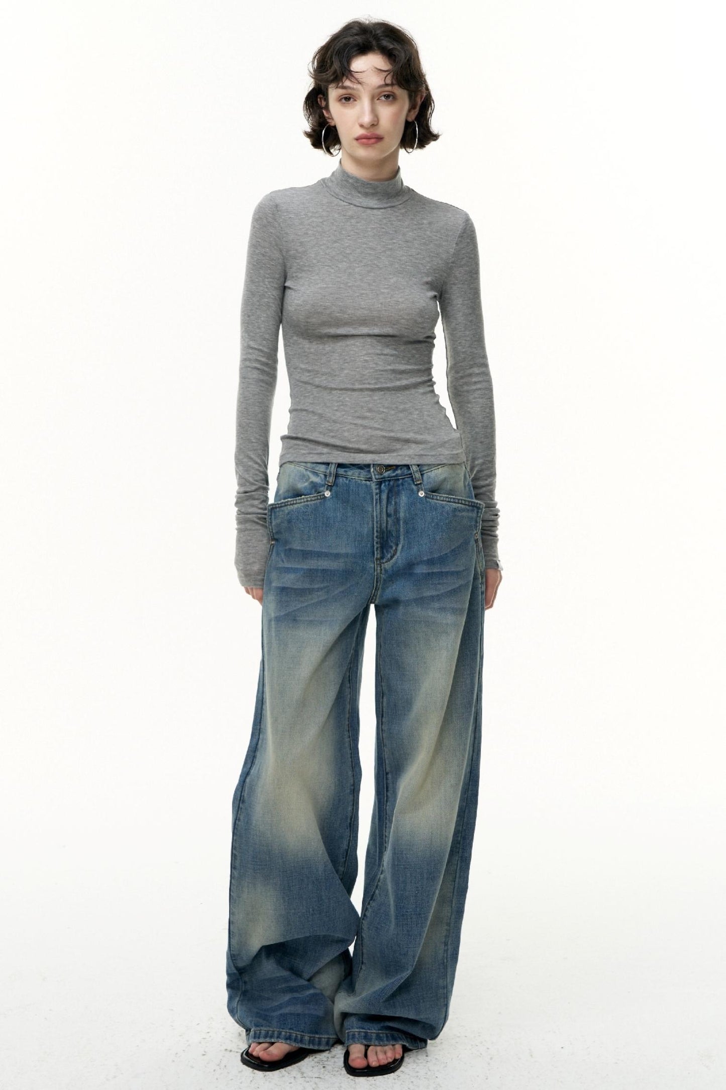 Pure Cotton Straight Pants