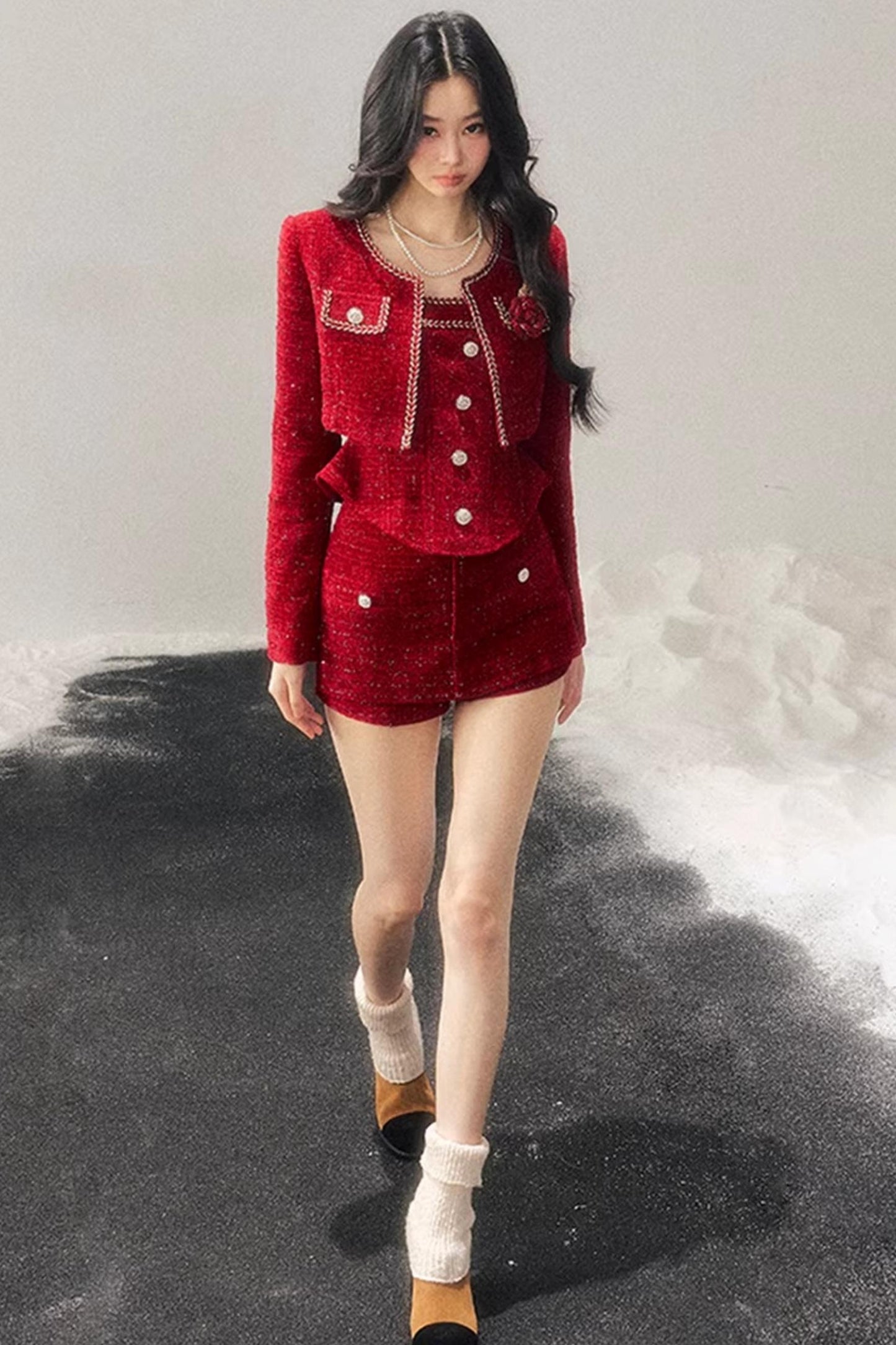 Chanel Wool Coat Skirt Set-Up