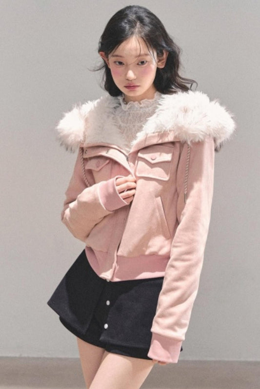 Hooded Faux Fur Winter Coat