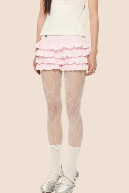 French Fluffy High-Waist Skirt