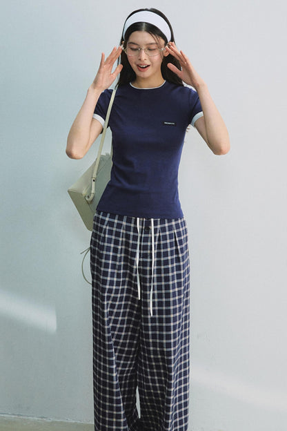 Miu Colorblock Waist Tee