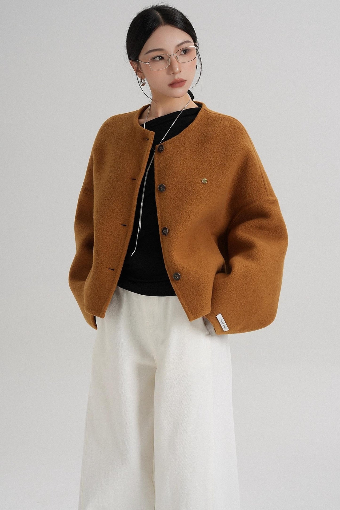 High Waist Wool Jacket