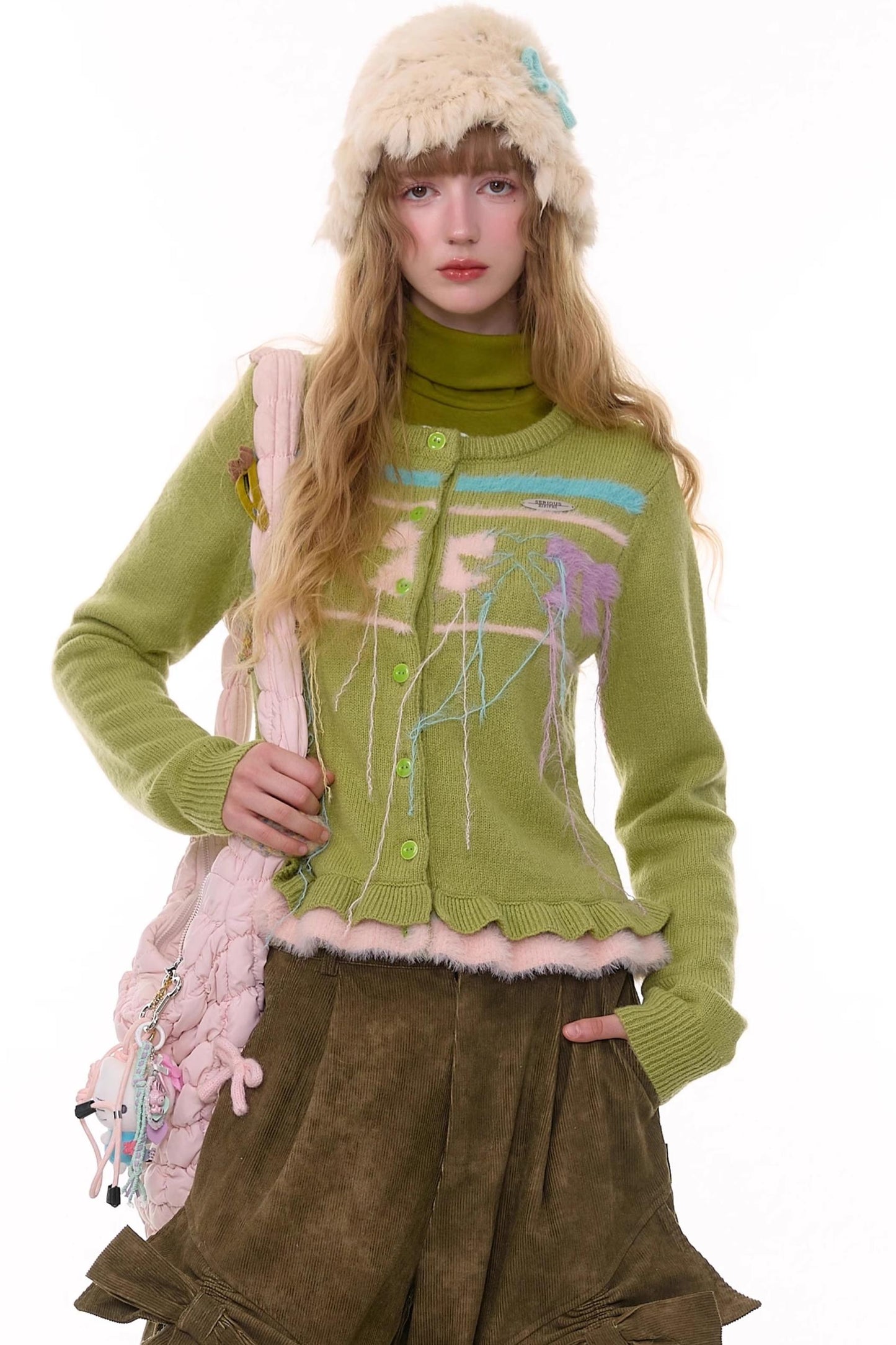 Autumn Silk Bow Cardigan