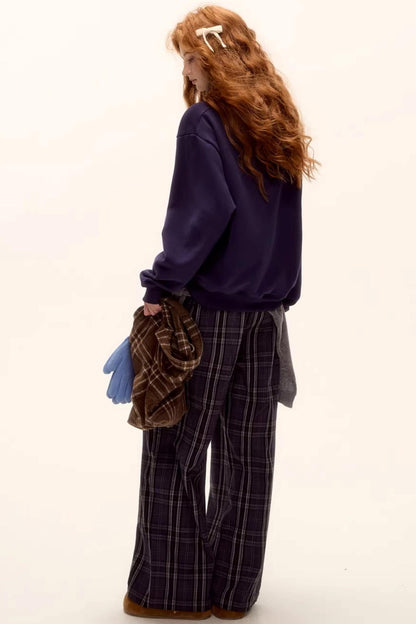 Brushed Fair Isle Hooded Top