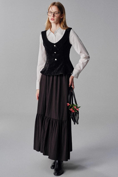 Mountains Seas Nordic French Retro Vest