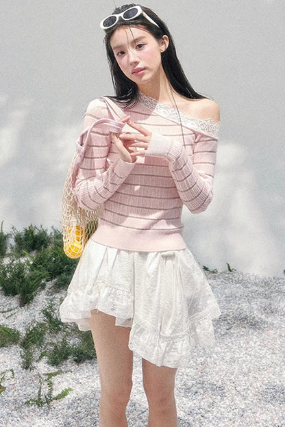 Gentle Glance Knitted Lace Top