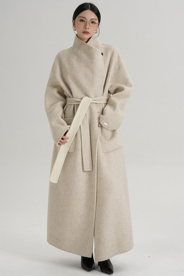 Stand-Up Wool Coat