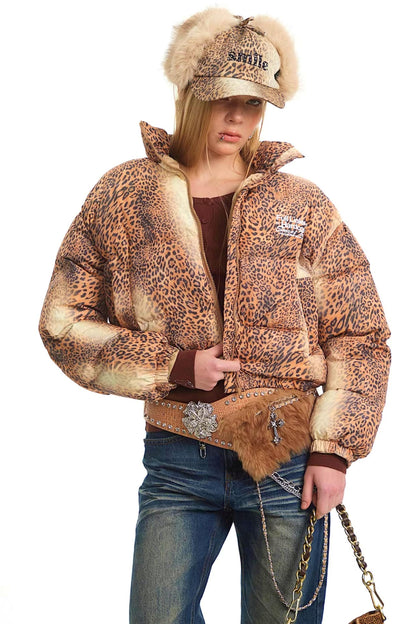 Retro Leopard Cotton Jacket