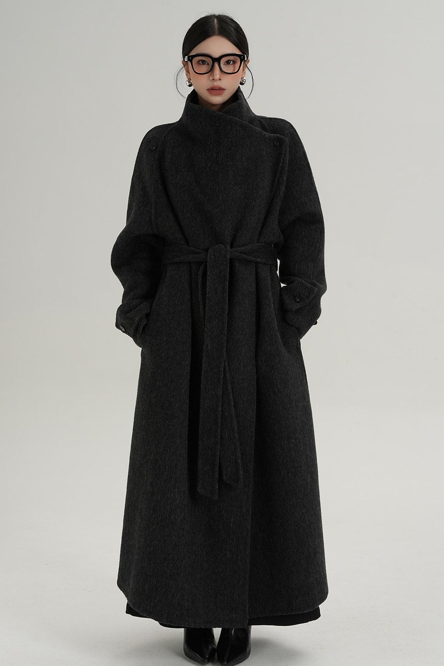 Stand-Up Wool Coat