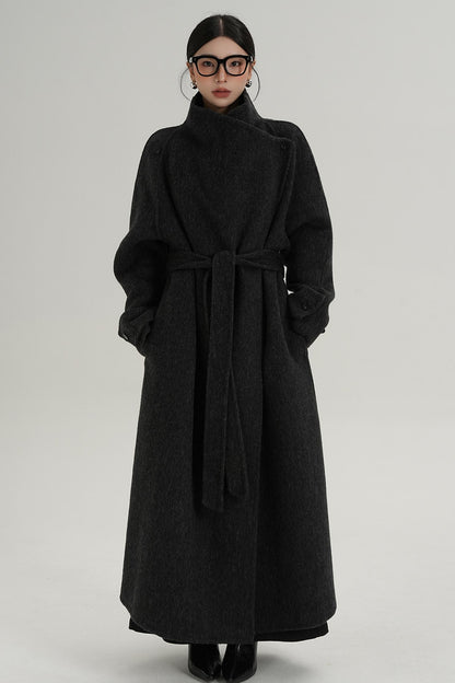 Stand-Up Wool Coat