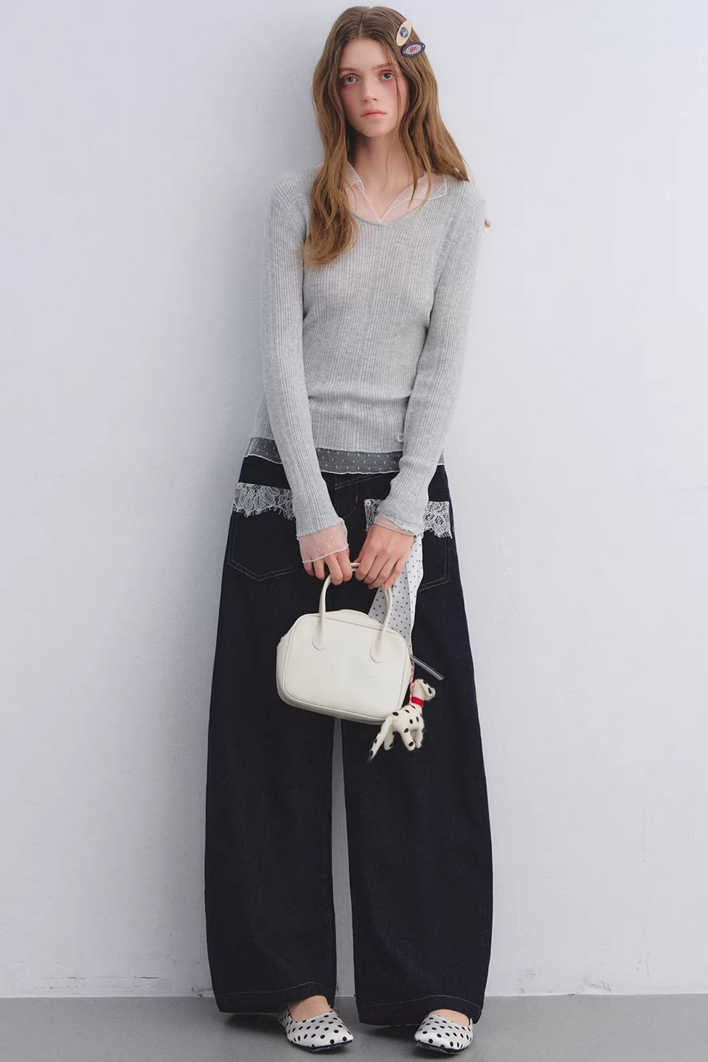 Retro Lace Patchwork Jeans