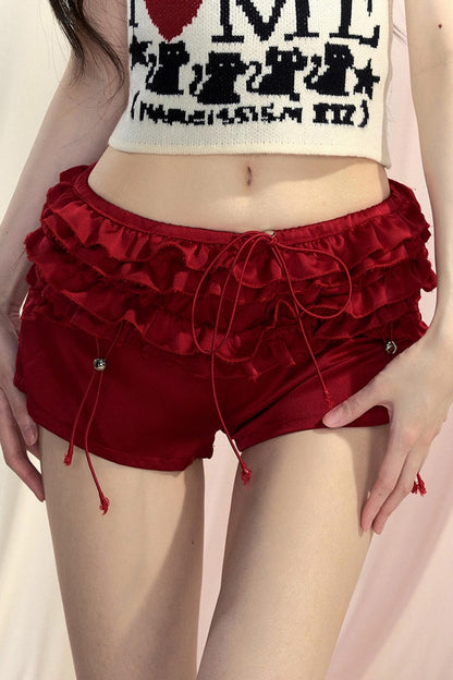 Pink High-Waist Shorts