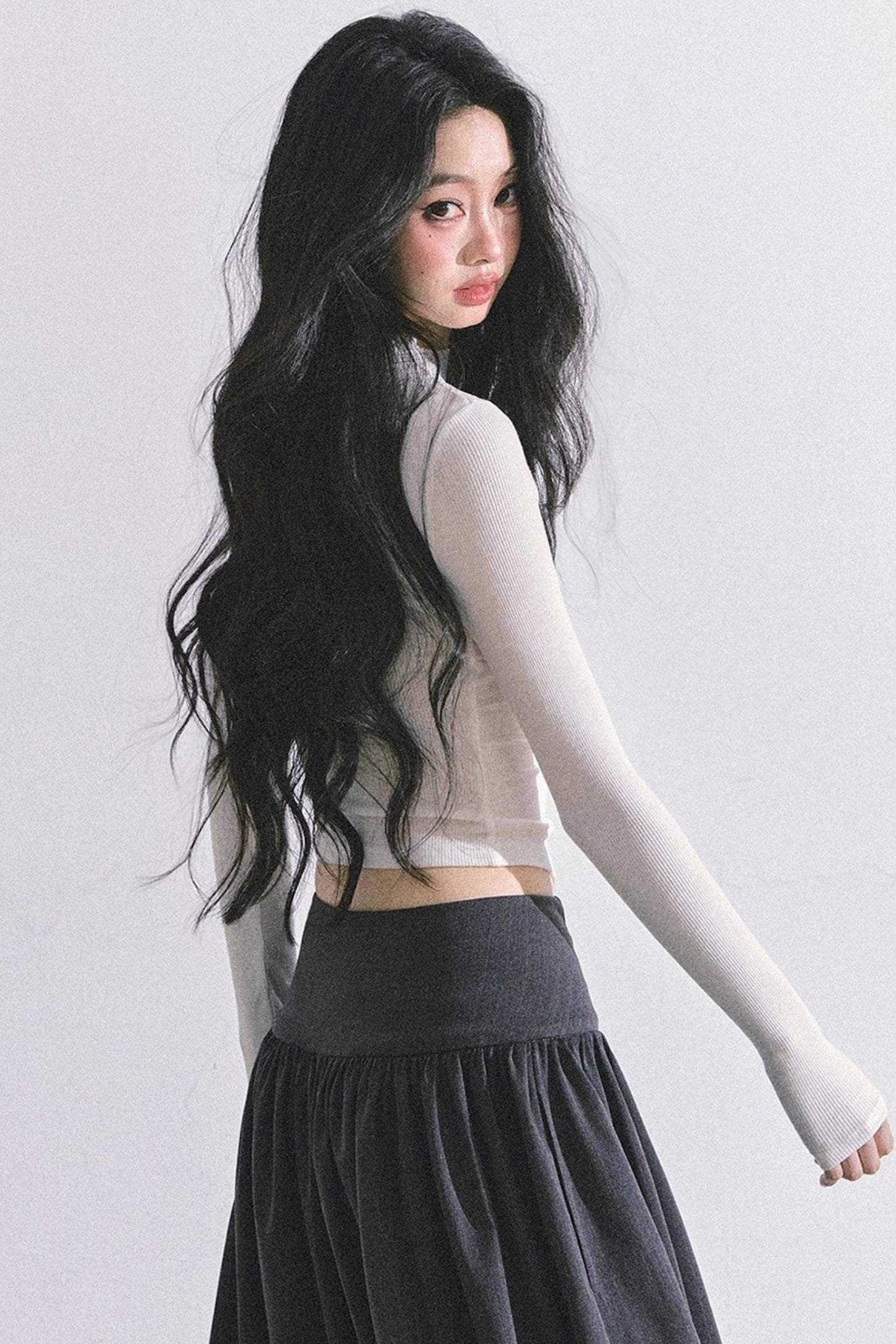 Lace Pure Desire Sexy Knitted T-Shirt