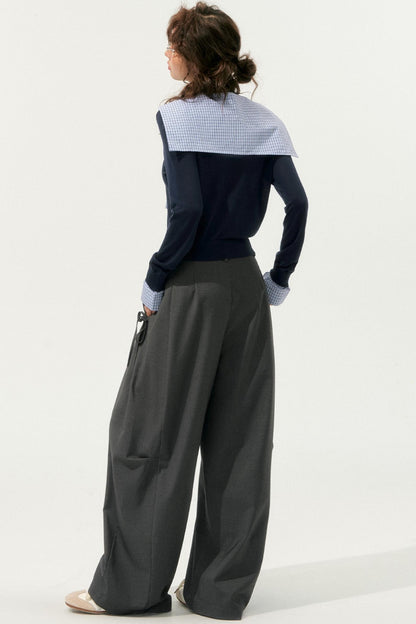 Loose Drape Straight Pants